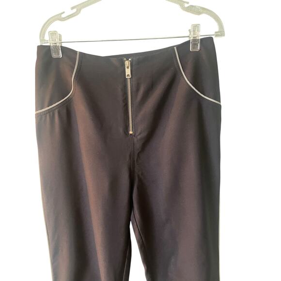 I.AM.GIA Jet Pants Black Cutout Knees Reflective Piping Large - Picture 12 of 15